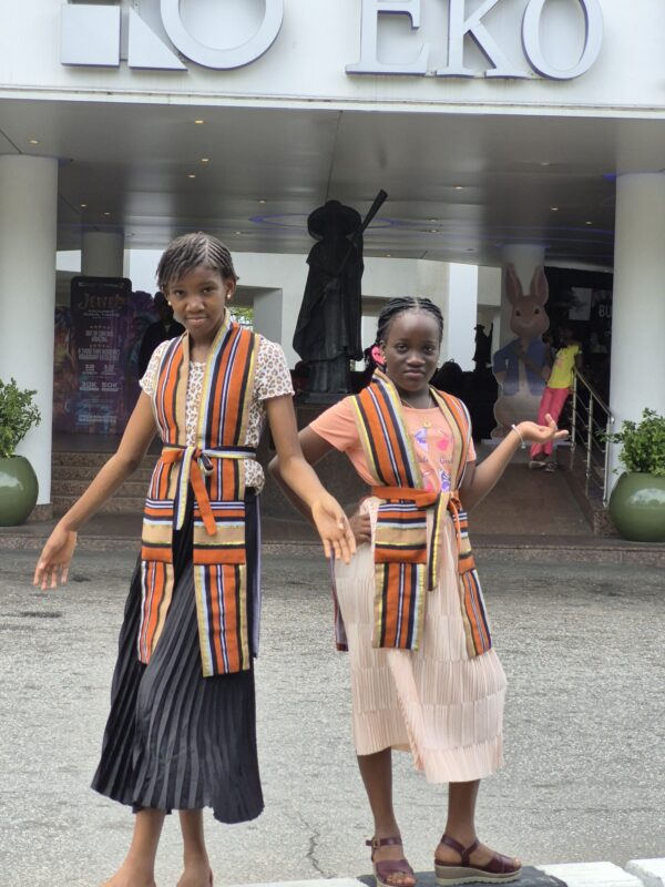 Aso Oke Cape for kids - Image 4