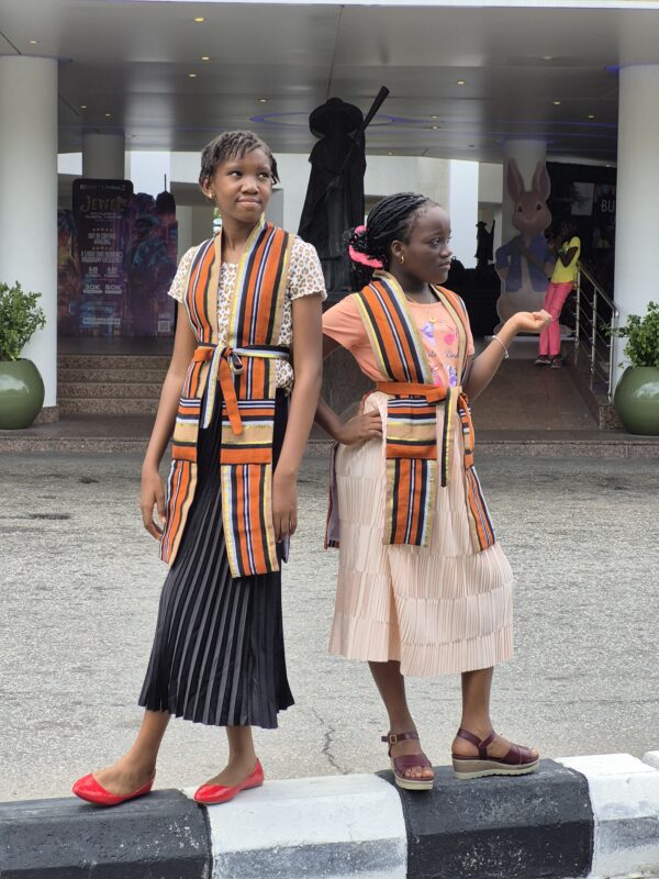 Aso Oke Cape for kids - Image 3